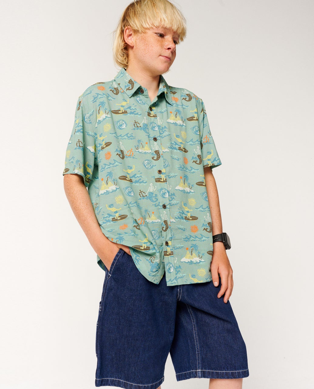 Kids Archive Beach 22" Rinsed Indigo - Image 6