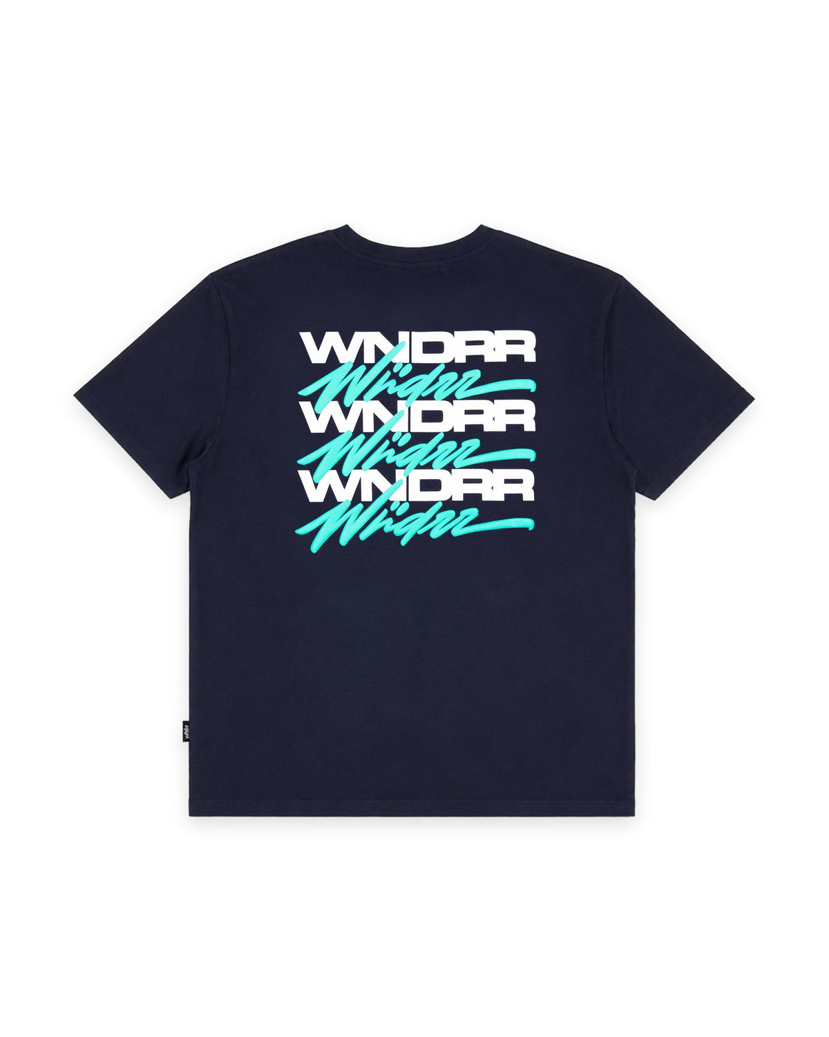 Hexed Box Fit Tee Navy - Image 1