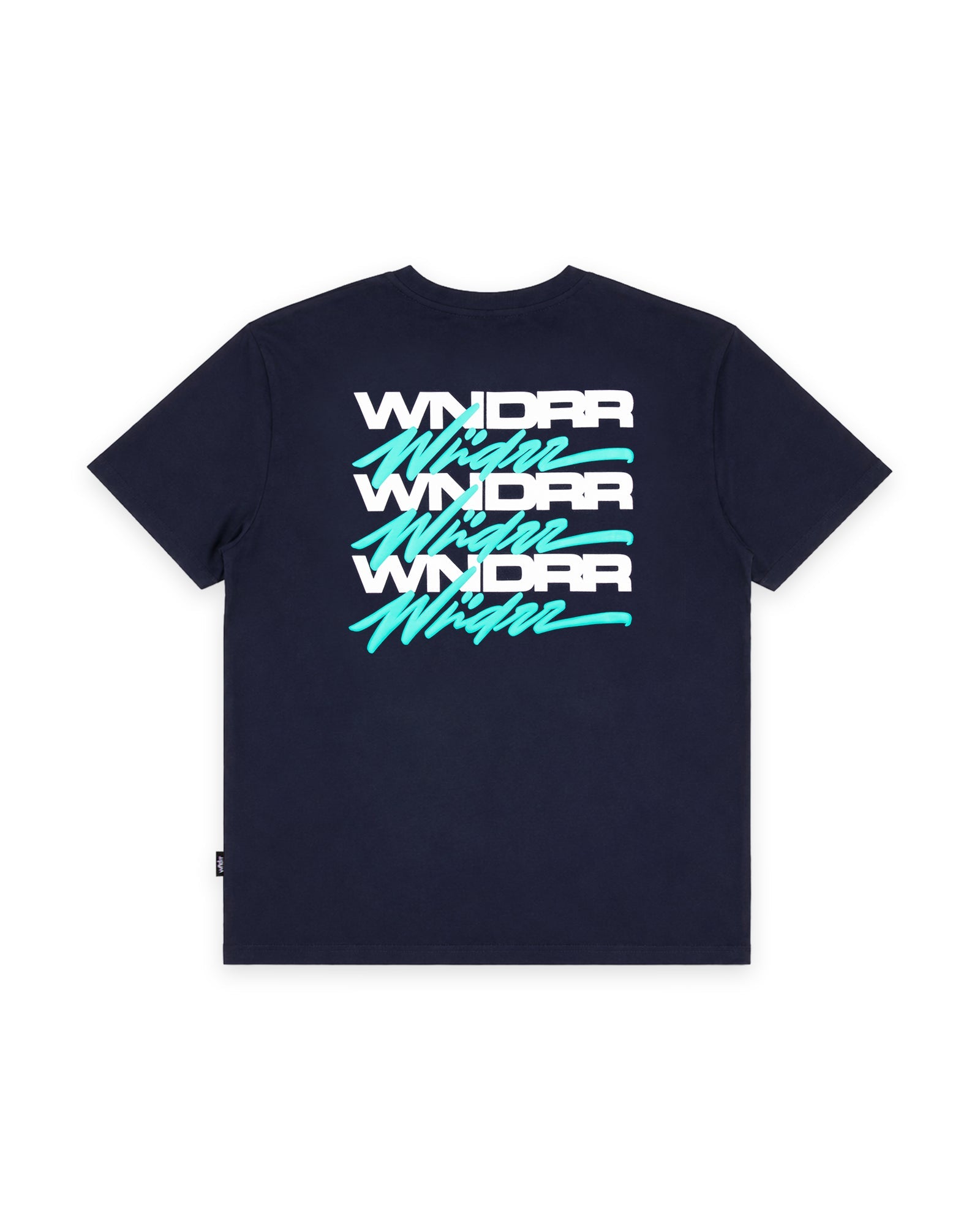 Hexed Box Fit Tee Navy - Image 1