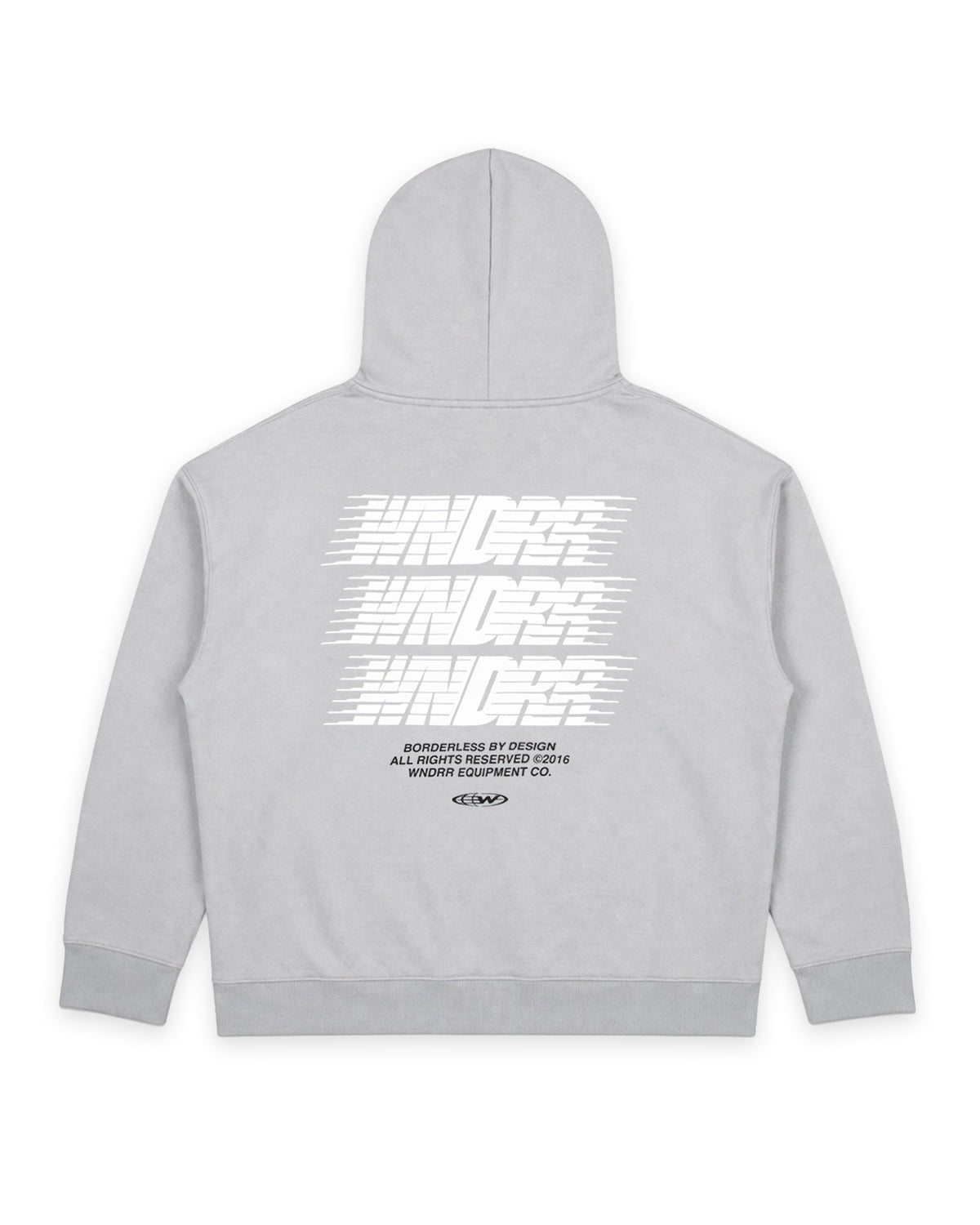 Mens Borderless Hood Sweat Cement Grey - Image 1
