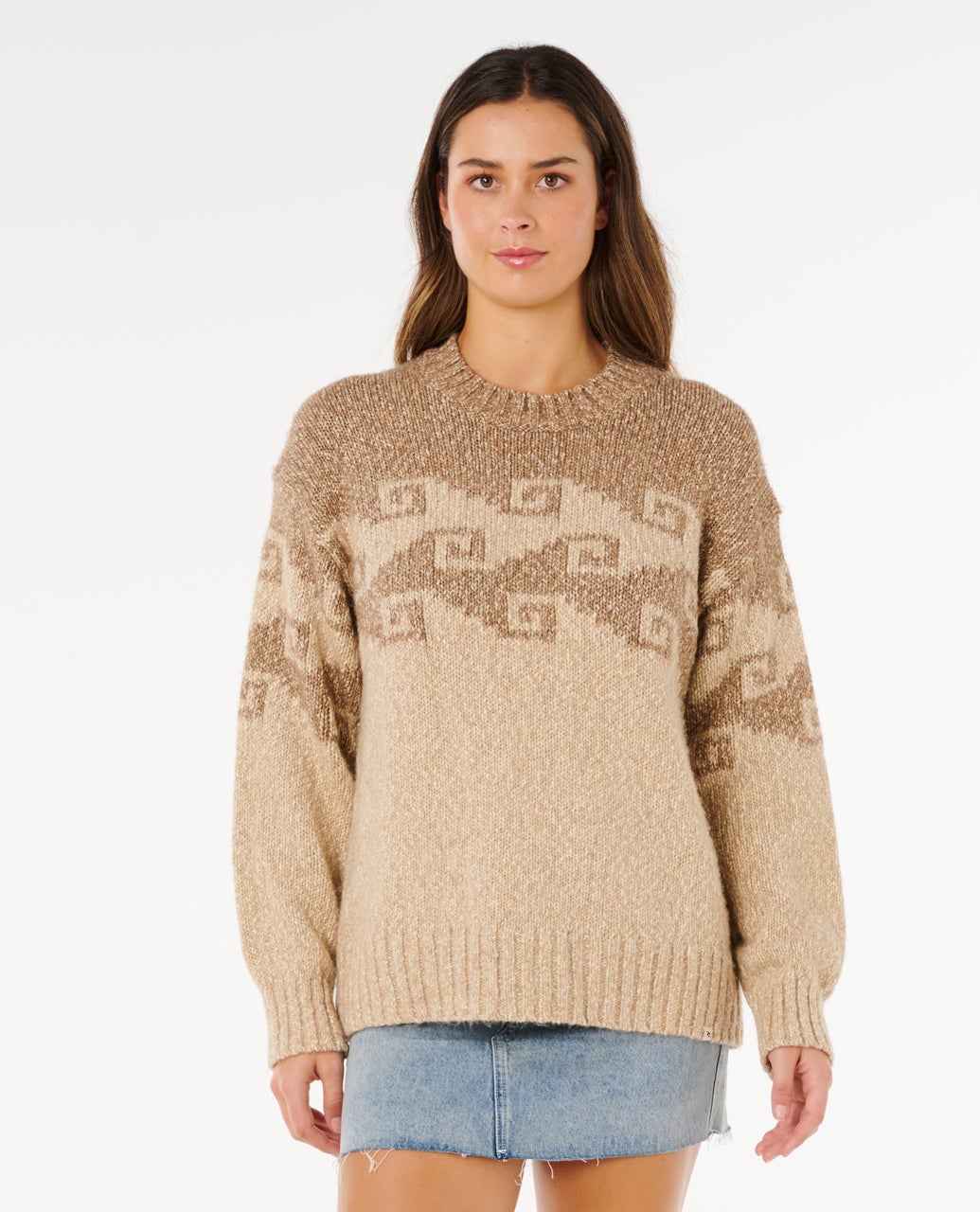 Womens Pacific Coast Sweater Brown - Image 1