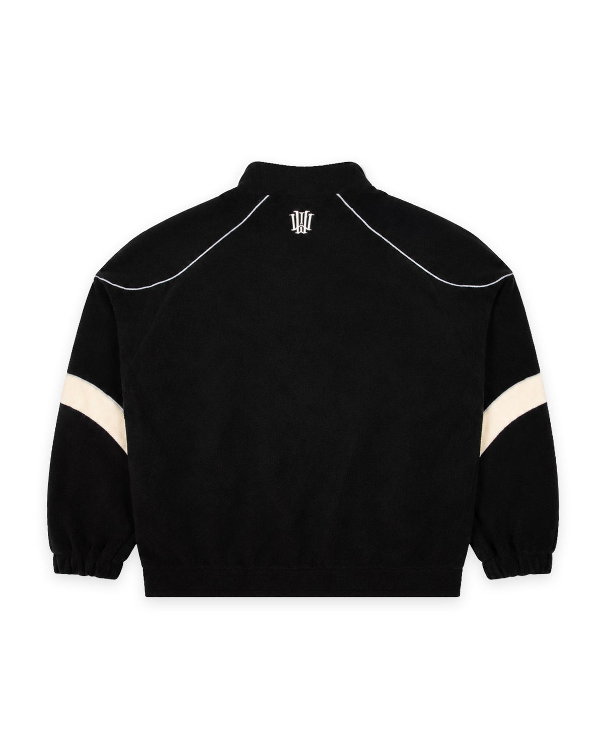 Mens Havok 1/4 Zip Polar Fleece Casual Jacket Black - Image 3