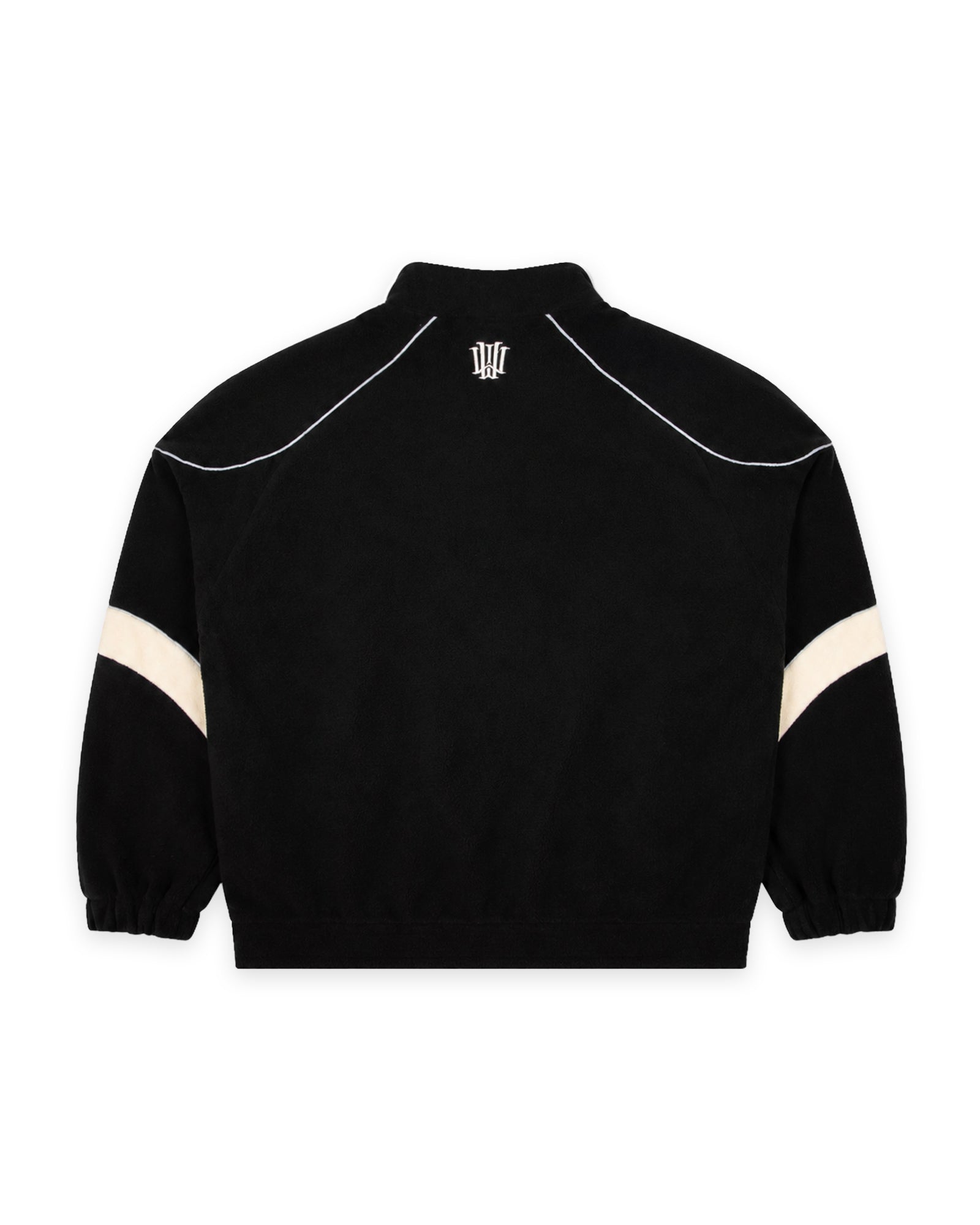 Mens Havok 1/4 Zip Polar Fleece Casual Jacket Black - Image 3