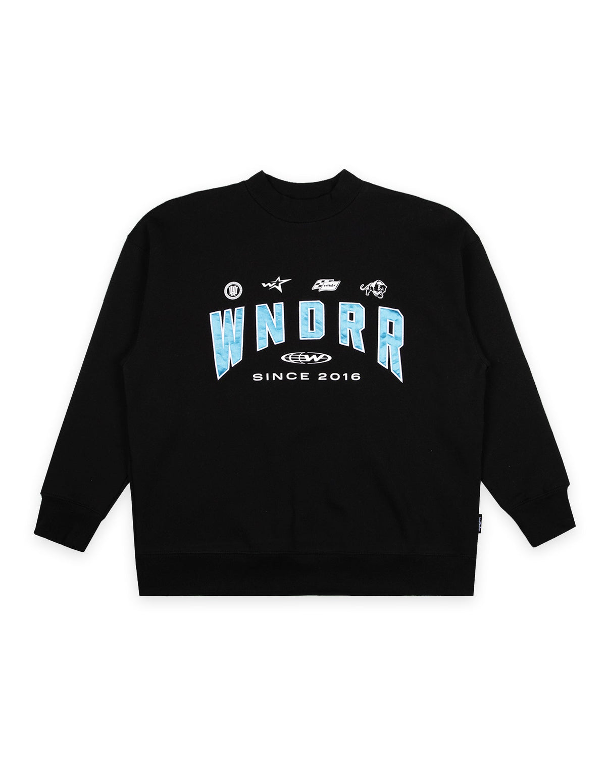 Mens Hashi Crew Sweater Black - Image 1