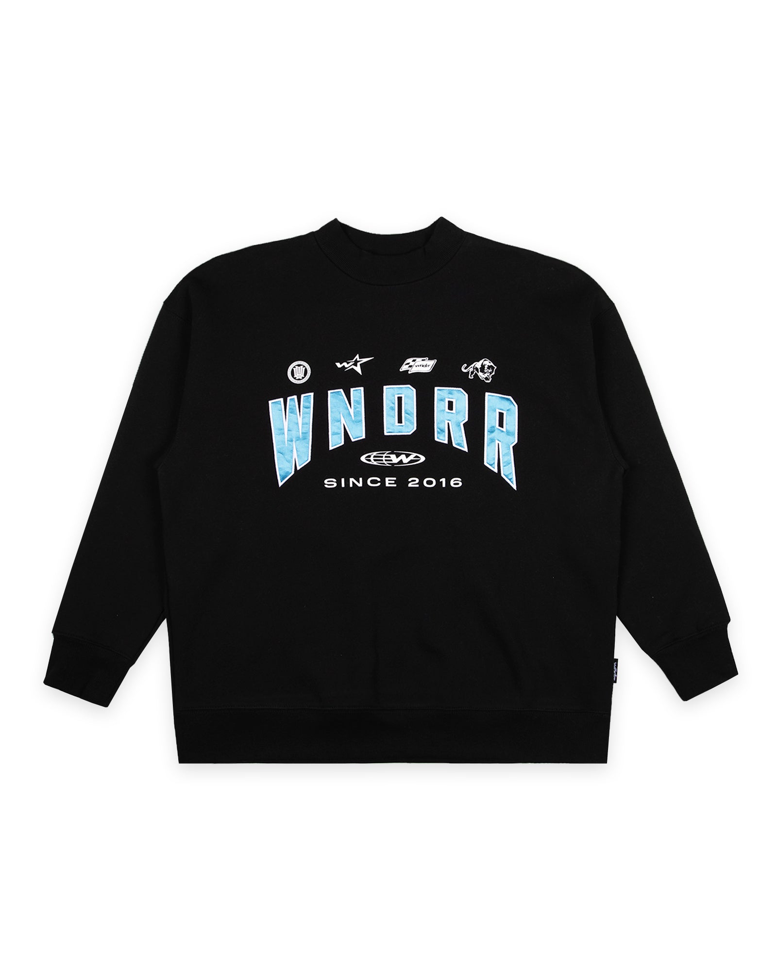 Mens Hashi Crew Sweater Black - Image 1