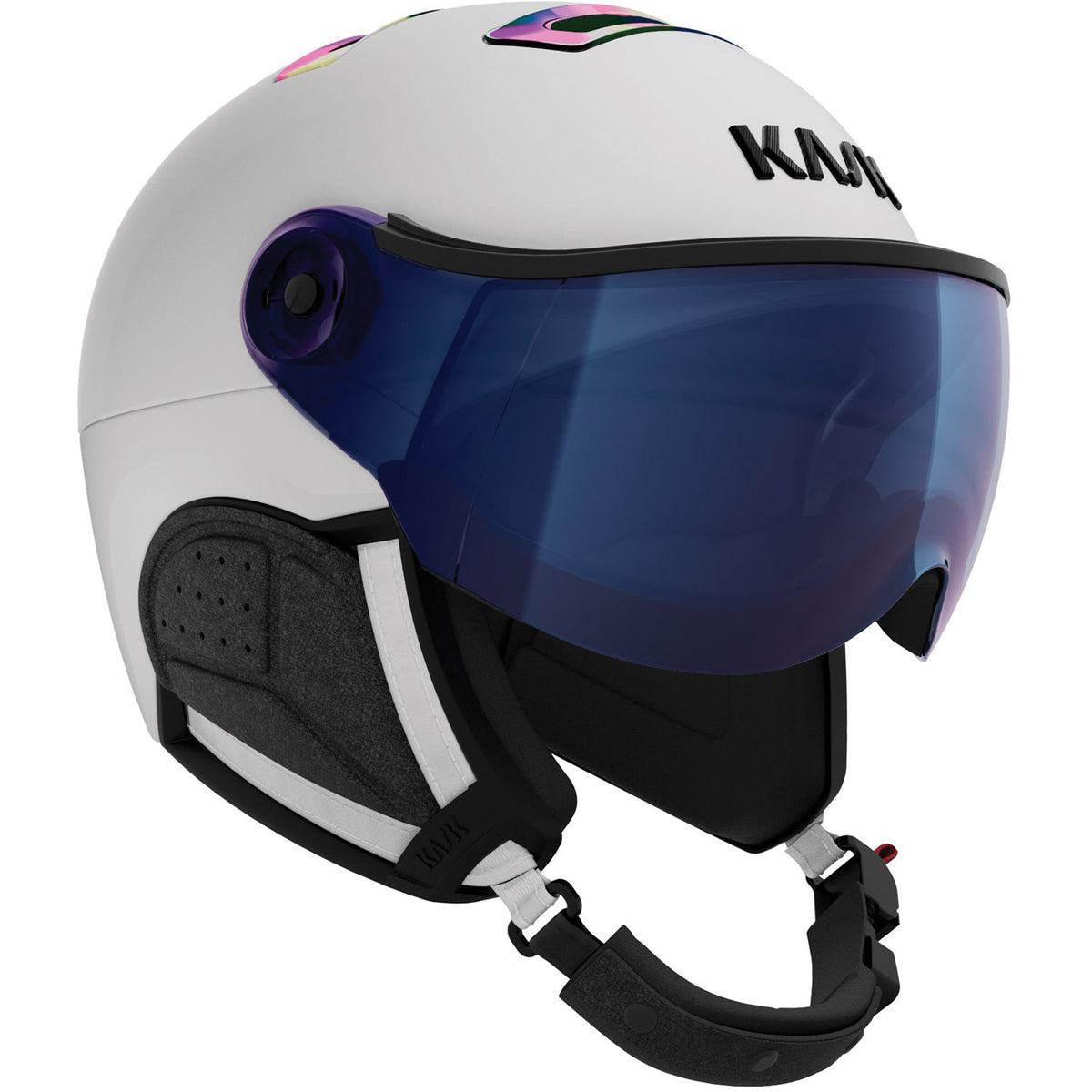 Chrome Visor Snow Helmet
