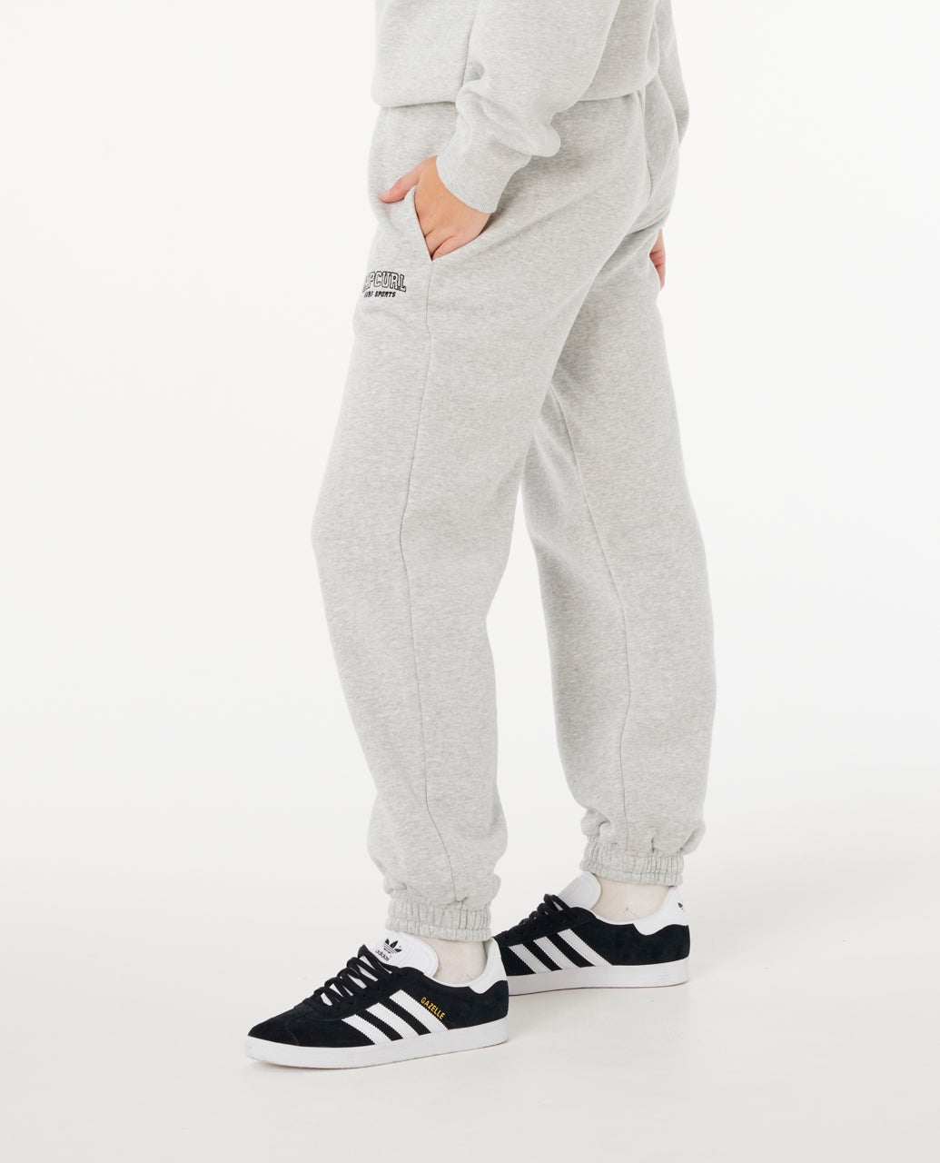 Womens Varsity Sports Track Pant Grey / Marle Black - Image 2