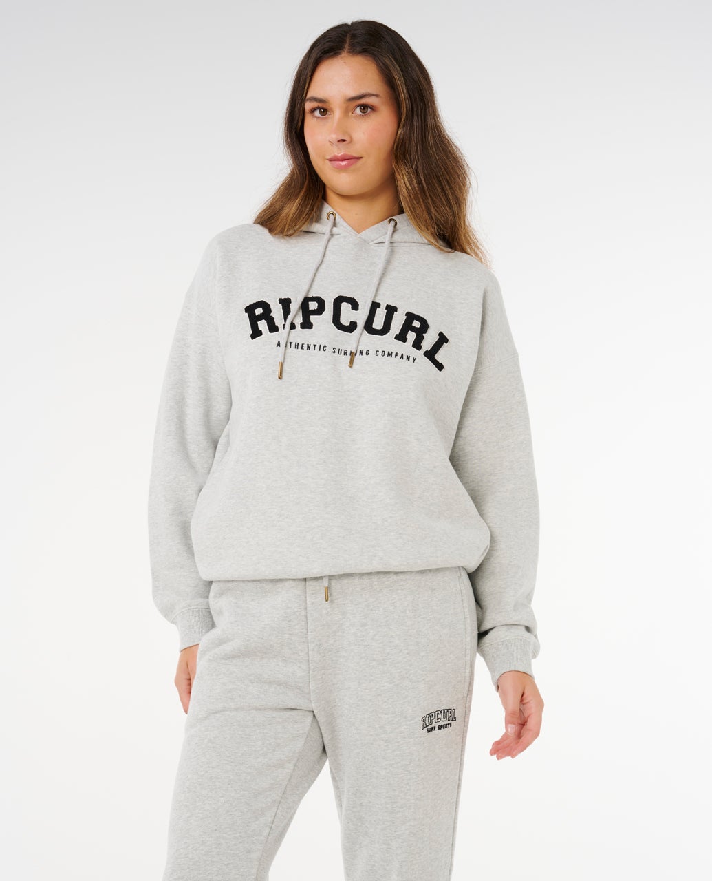 Womens Varsity Sports Track Pant Grey / Marle Black - Image 6