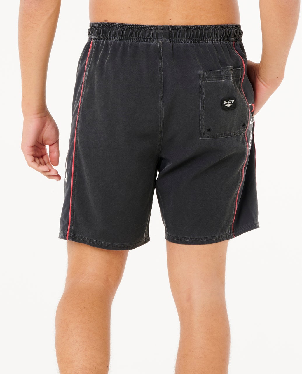 Mens Sideways Volley Walk Short Black / Red - Image 3