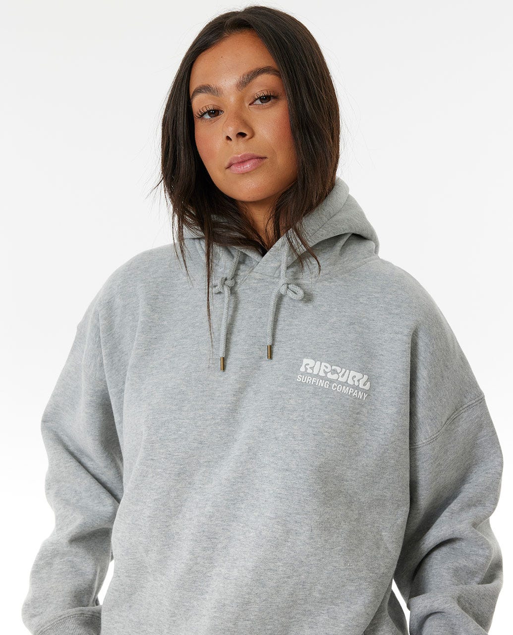 Rip Curl Surf Puff Heritage Hood Mid Grey