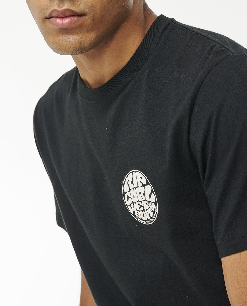 Ripcurl Wetsuit Icon Short Sleeve Tee Black