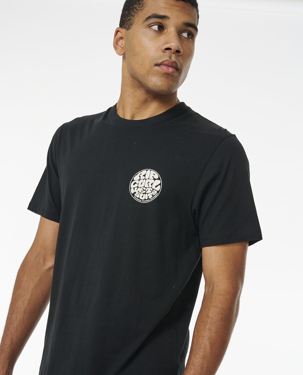 Ripcurl Wetsuit Icon Short Sleeve Tee Black