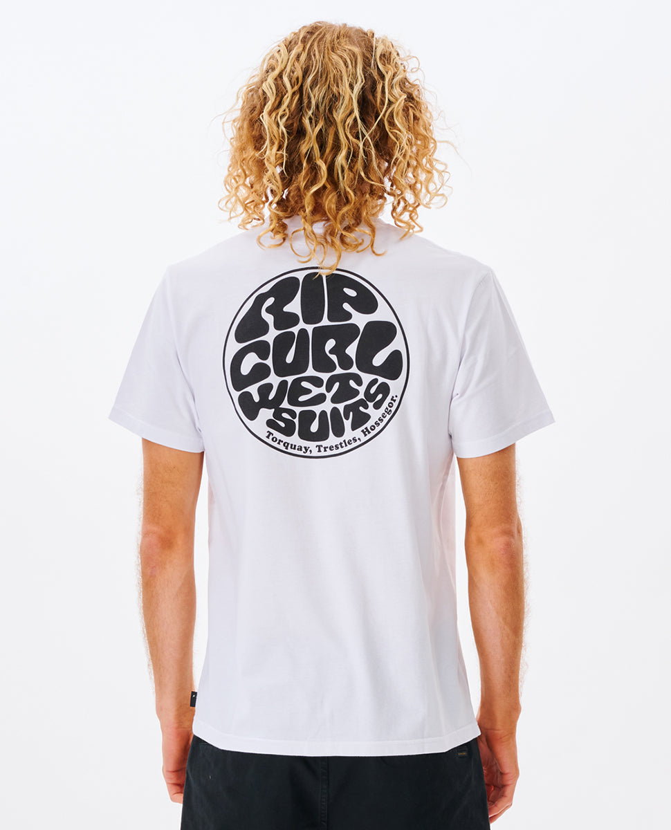 Ripcurl Wetsuit Icon Short Sleeve Tee White