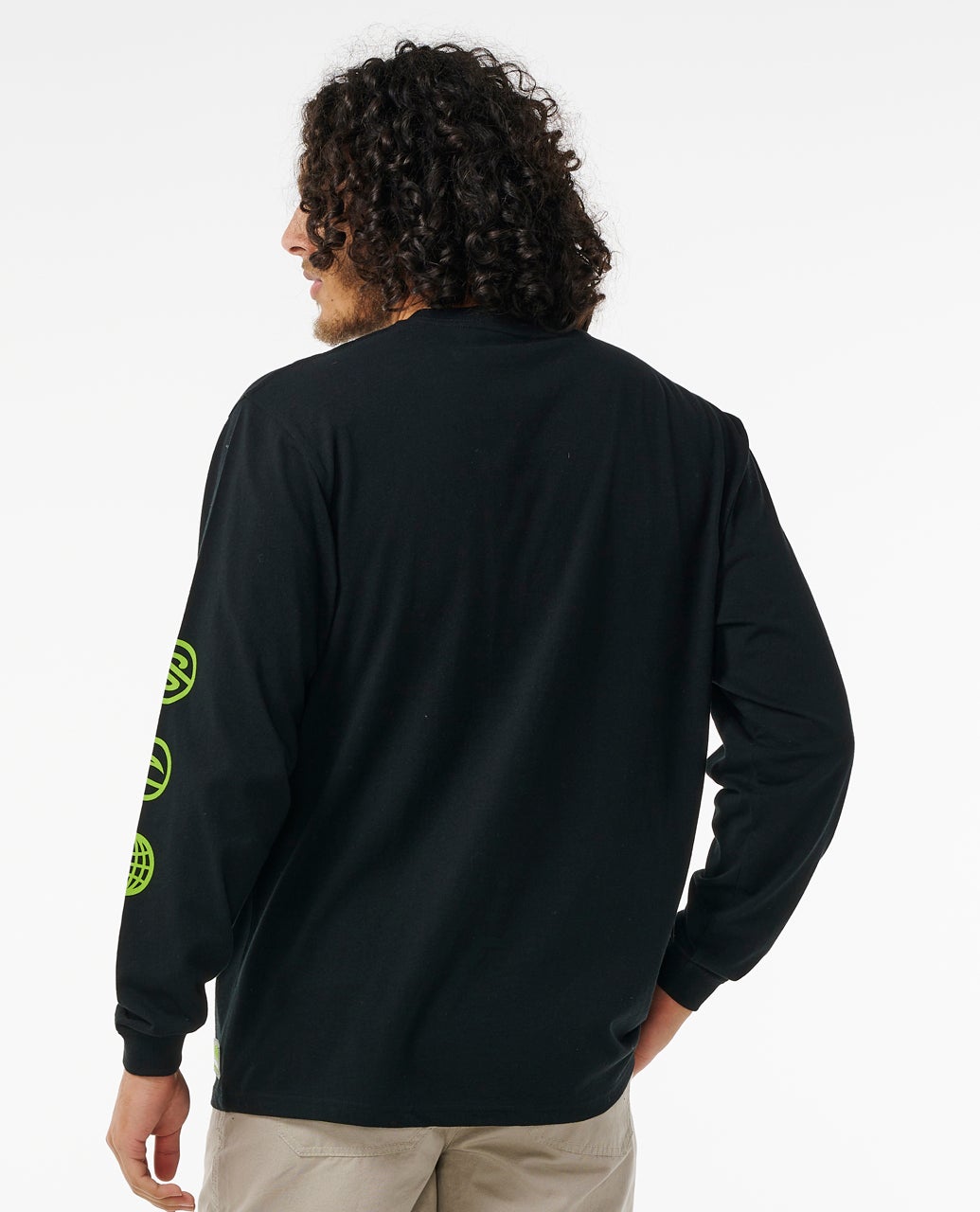 Archive Ocean Tech Long Sleeve T Shirt Black - Image 3
