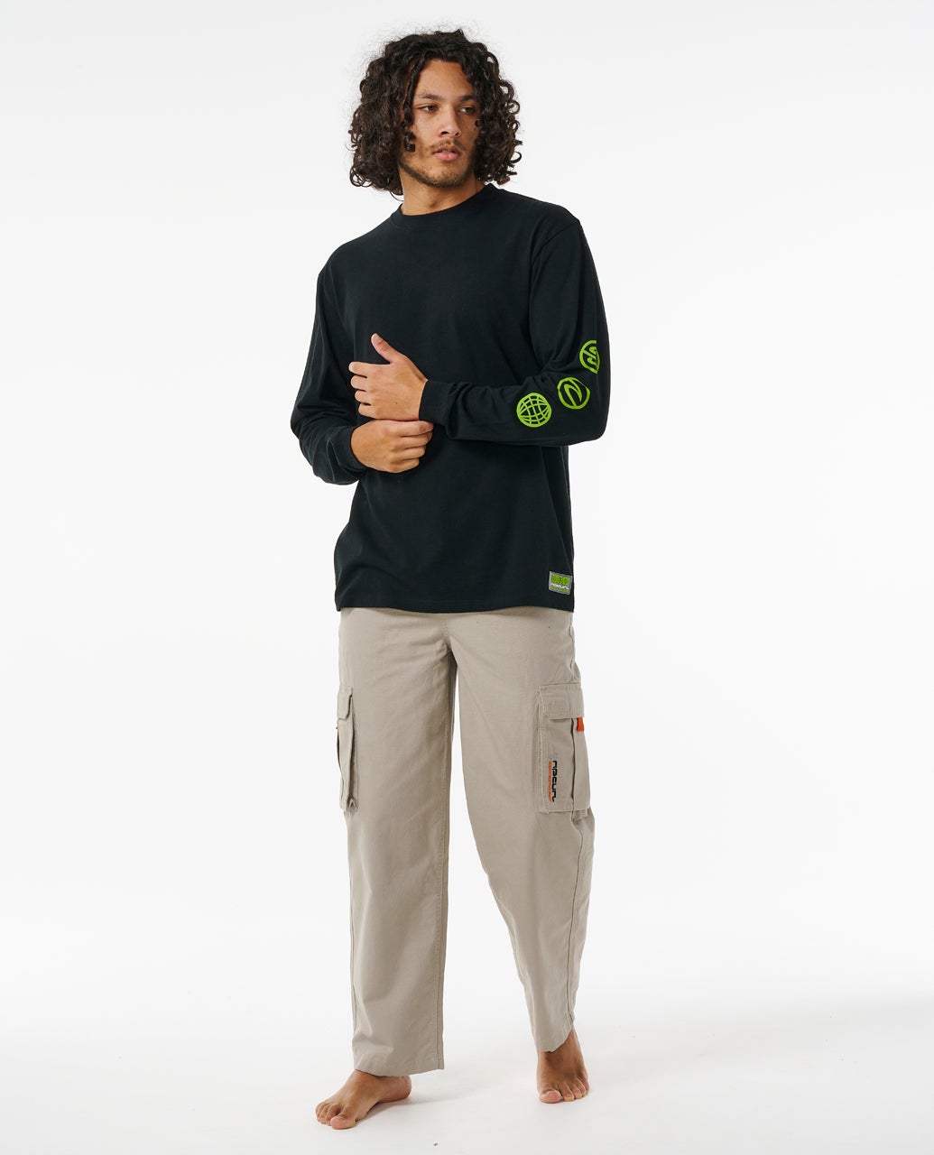 Archive Ocean Tech Long Sleeve T Shirt Black - Image 4