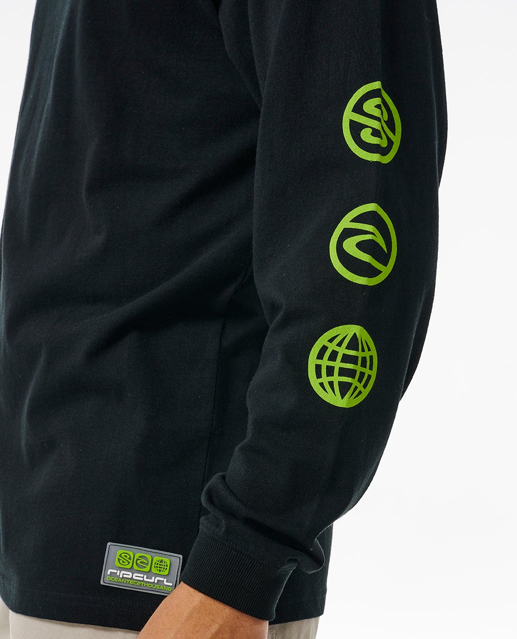 Archive Ocean Tech Long Sleeve T Shirt Black - Image 5