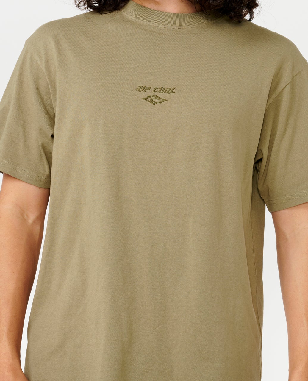 Fade Out Embroid Tee Washed Moss - Image 5