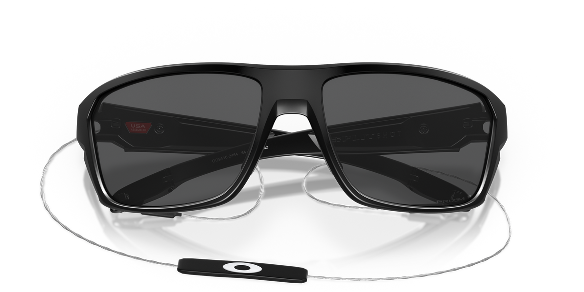 Split Shot Sunglasses Matte Black - Prizm Black Polarized Lens