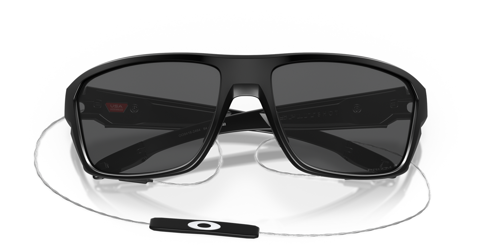 Split Shot Sunglasses Matte Black - Prizm Black Polarized Lens