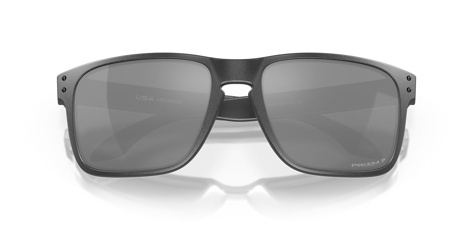 Holbrook XL Sunglasses Steel - Prizm Black Polarized Lens