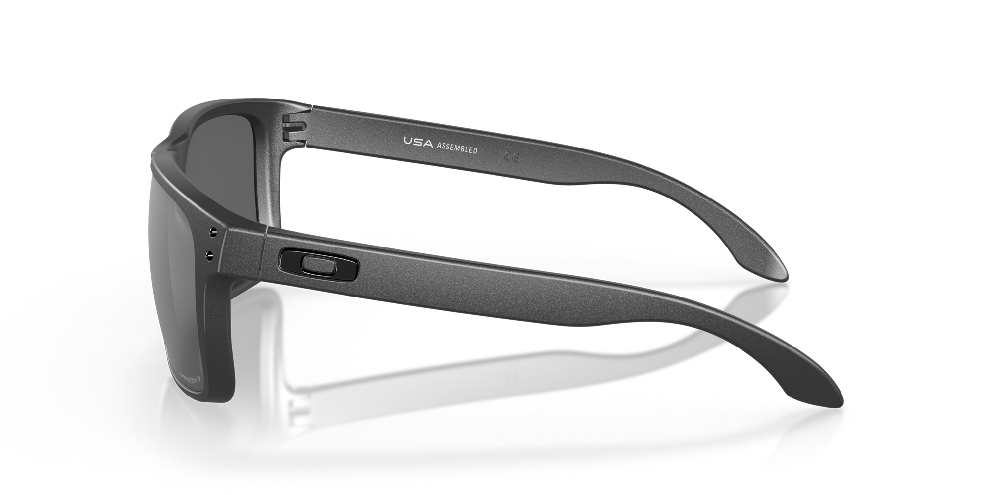 Holbrook XL Sunglasses Steel - Prizm Black Polarized Lens