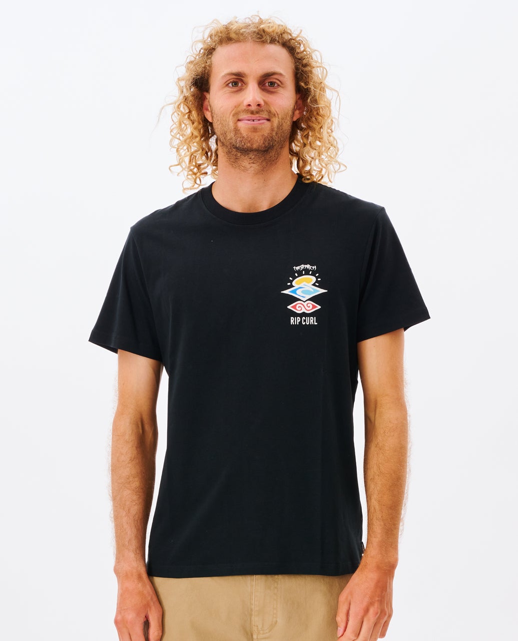 Search Icon Relaxed Tee Black - Image 3
