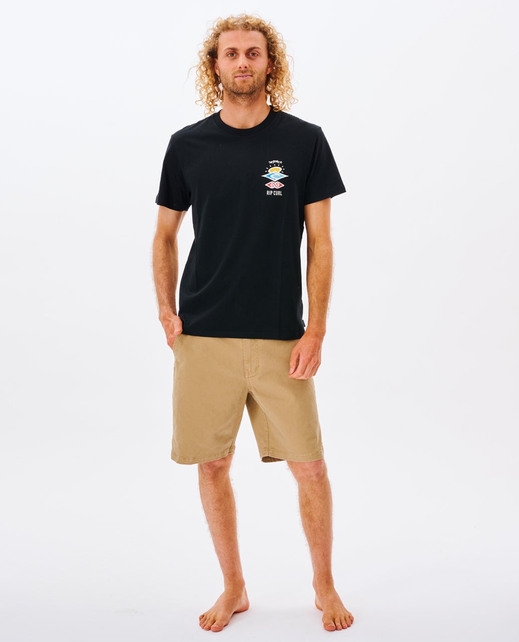 Search Icon Relaxed Tee Black - Image 4