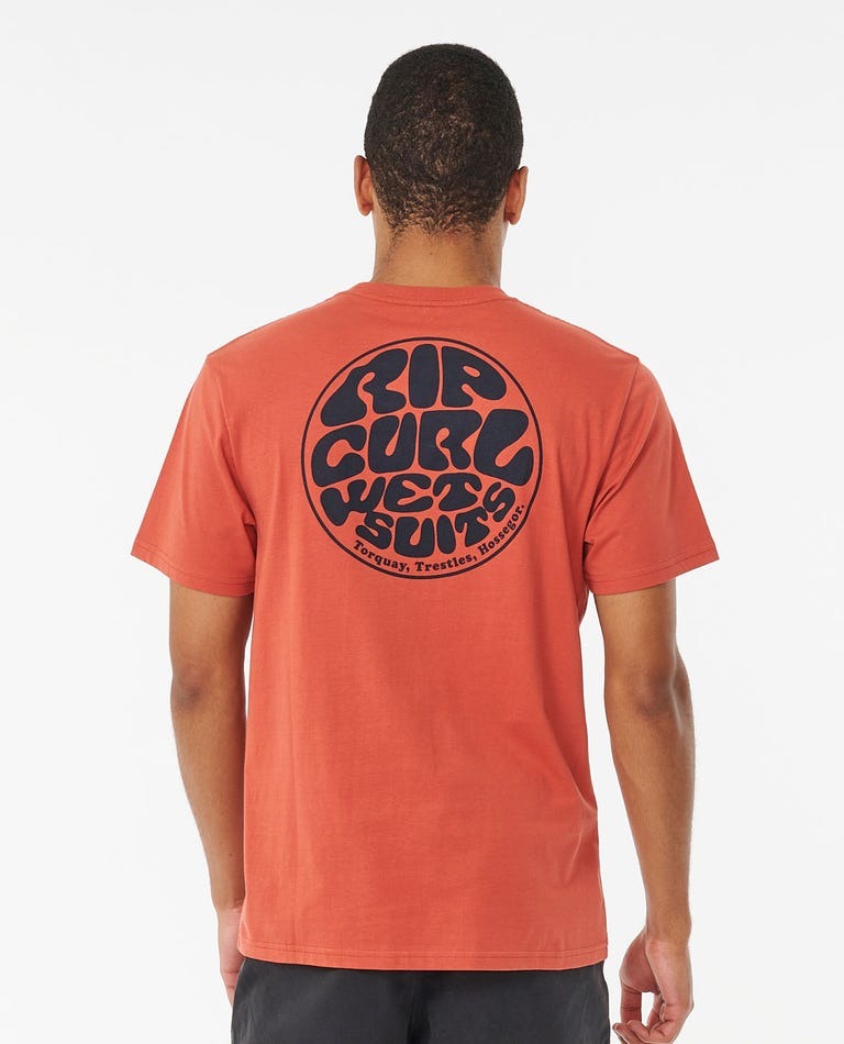 Ripcurl Wetsuit Icon Short Sleeve Tee Spiced Rum