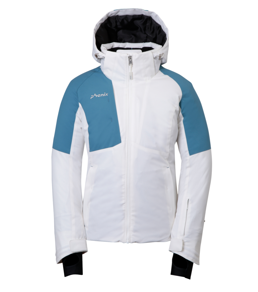 Asymmetry Bicolor Ladies Ski Jacket 