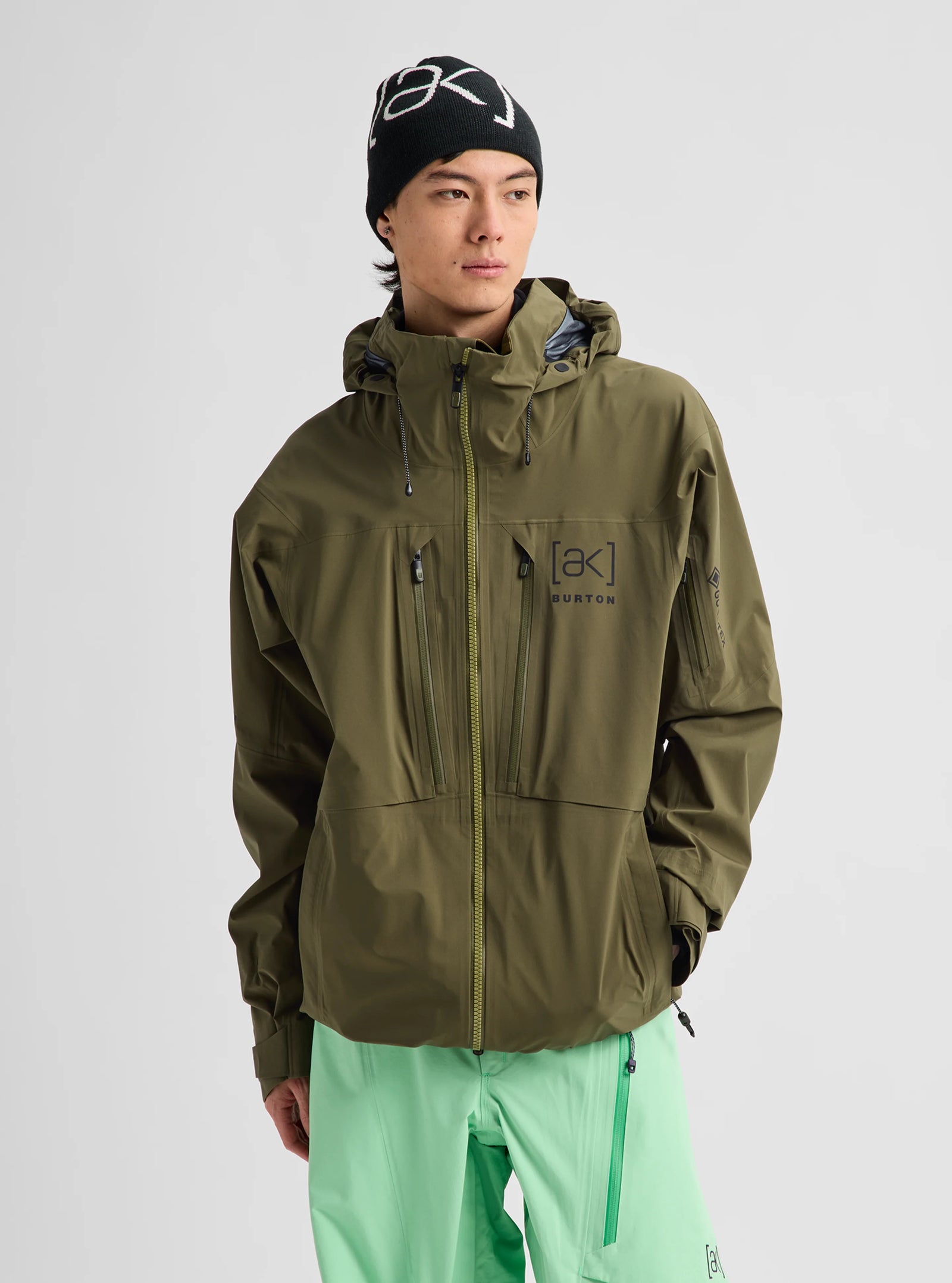 Mens [Ak] Hover Gore-Tex C-Knit 3L Stretch Jacket Dried Moss - Image 12