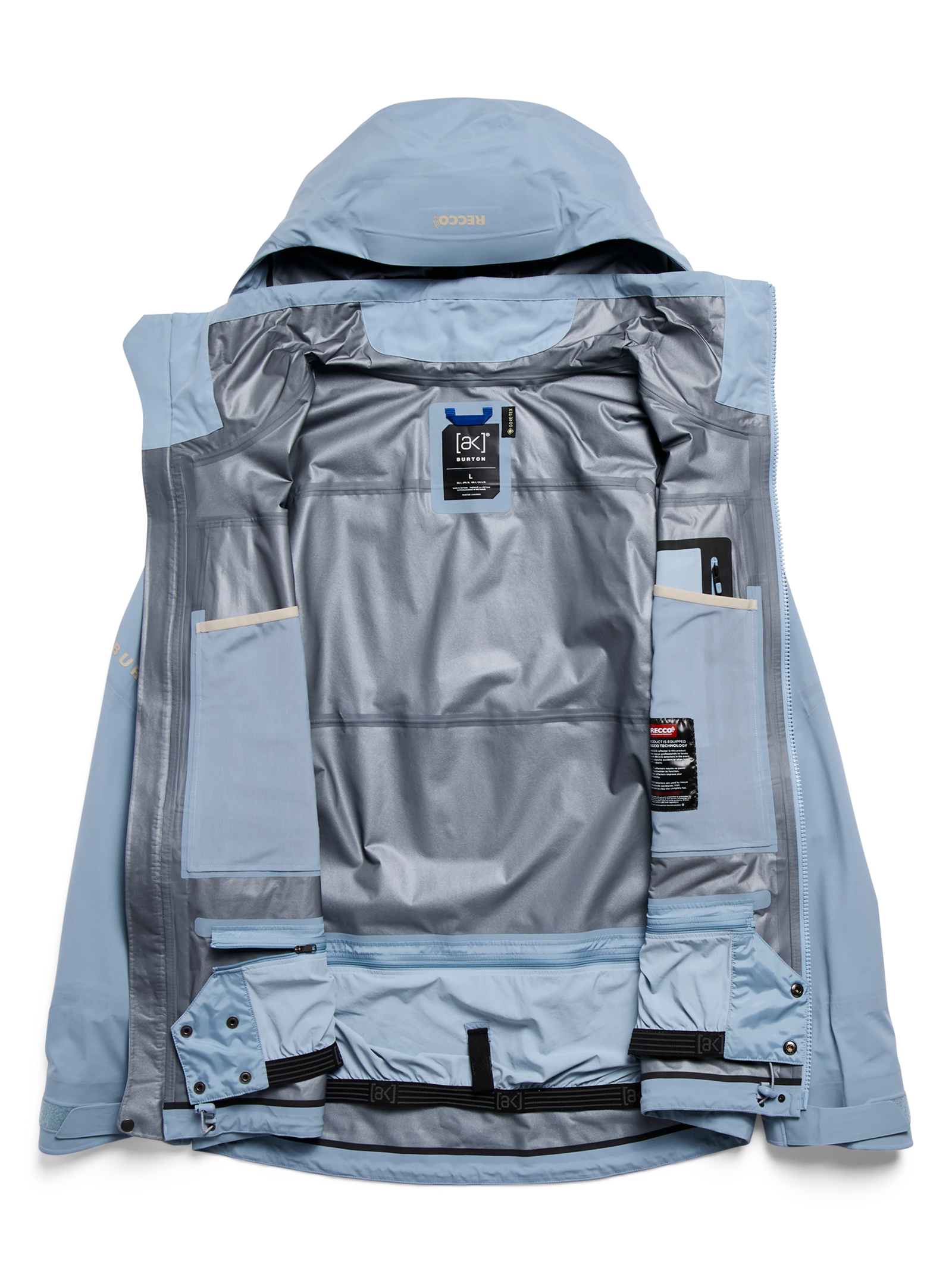 Mens [Ak] Hover Gore-Tex C-Knit 3L Stretch Jacket Airstream Blue - Image 28