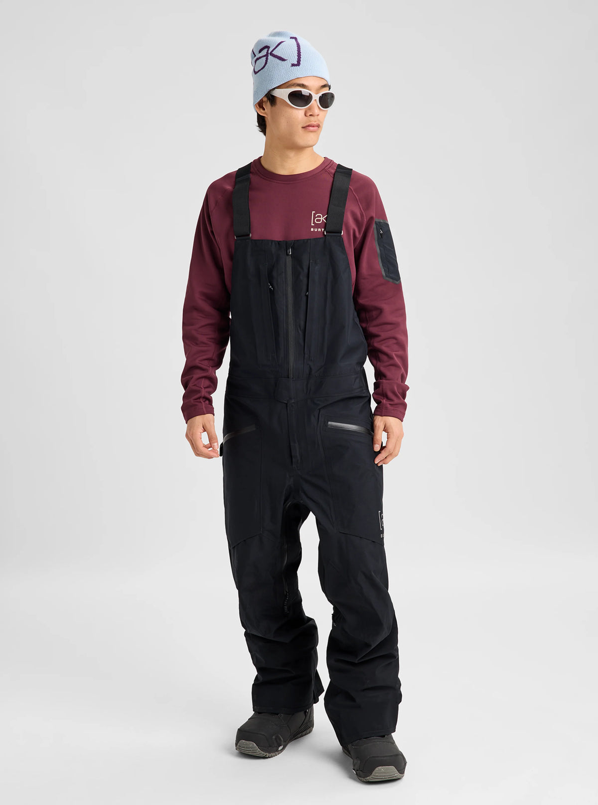 Mens [Ak] Freebird Gore‑Tex 3L Stretch Bib Pants True Black - Image 10