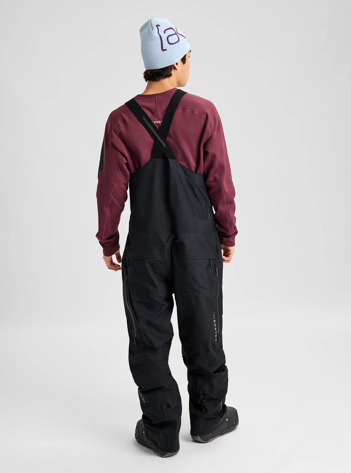 Mens [Ak] Freebird Gore‑Tex 3L Stretch Bib Pants True Black - Image 3