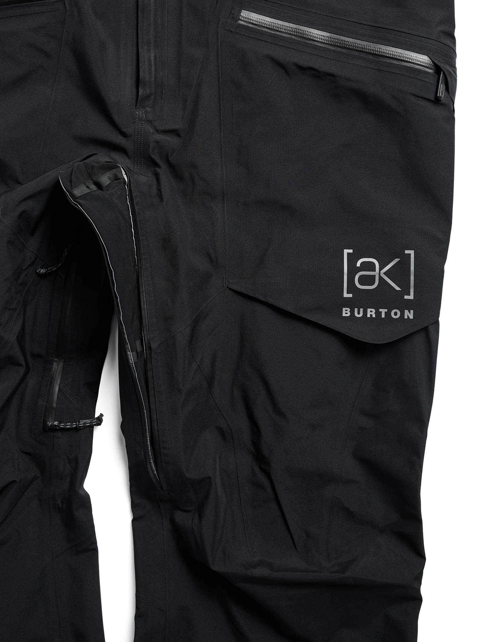 Mens [Ak] Freebird Gore‑Tex 3L Stretch Bib Pants True Black - Image 6