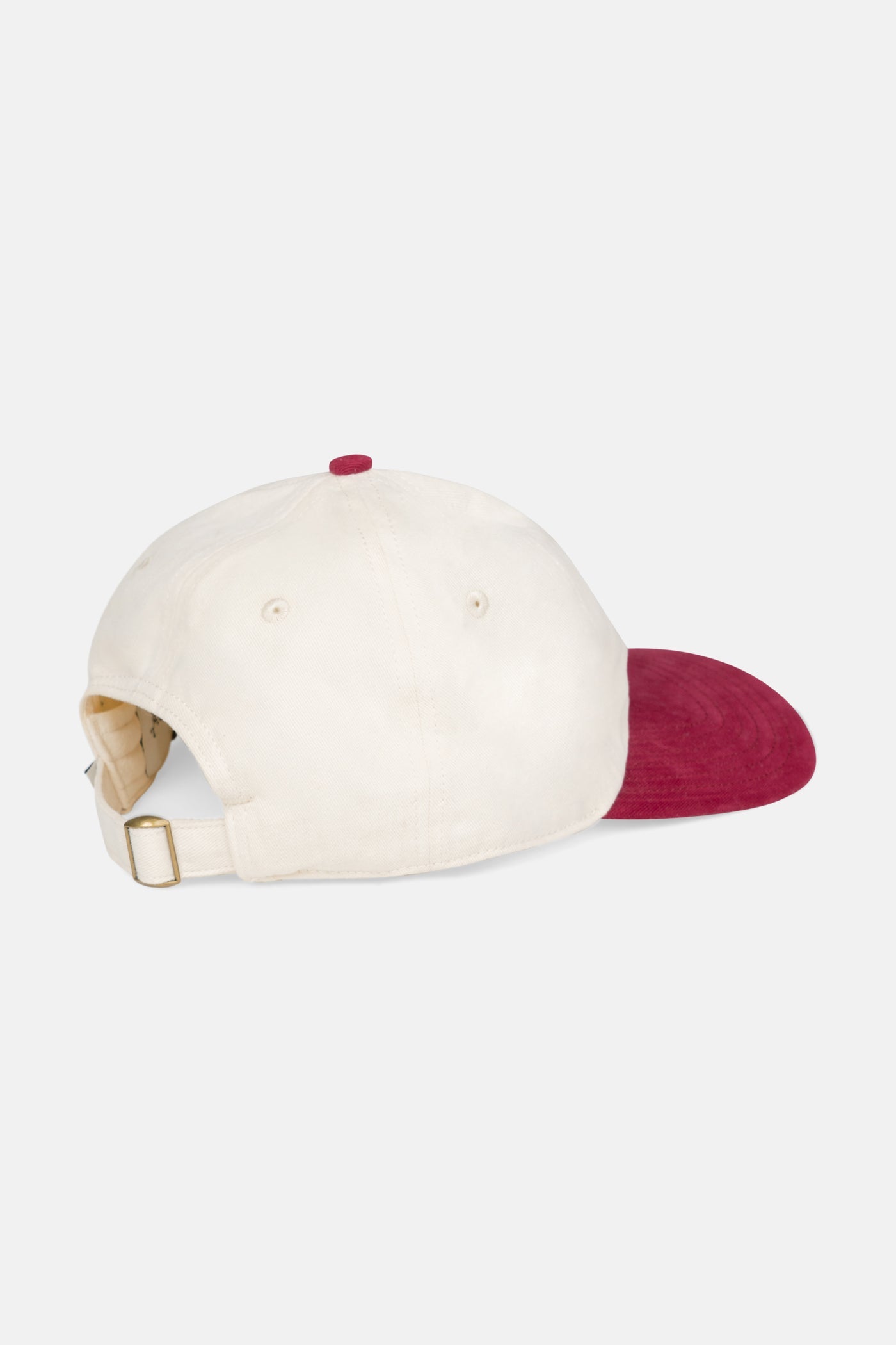 Mens Essential Brushed Twill Cap Merlot - Image 1