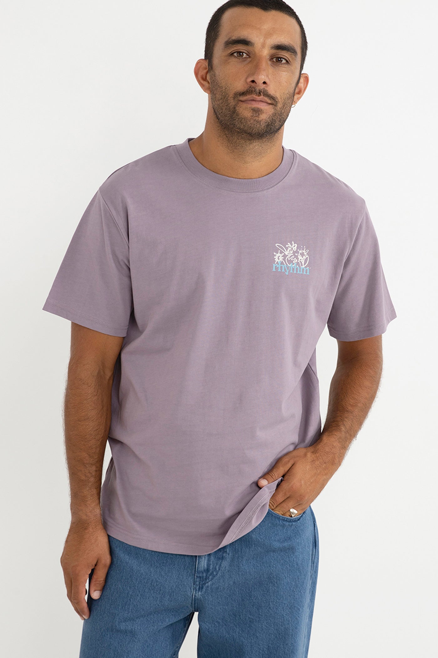 Old Growth Livin SS T-Shirt Plum - Image 3