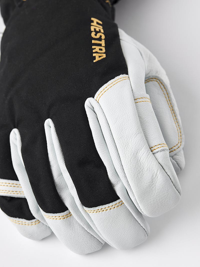 Army Leather Gore-Tex 5-finger Ski Gloves