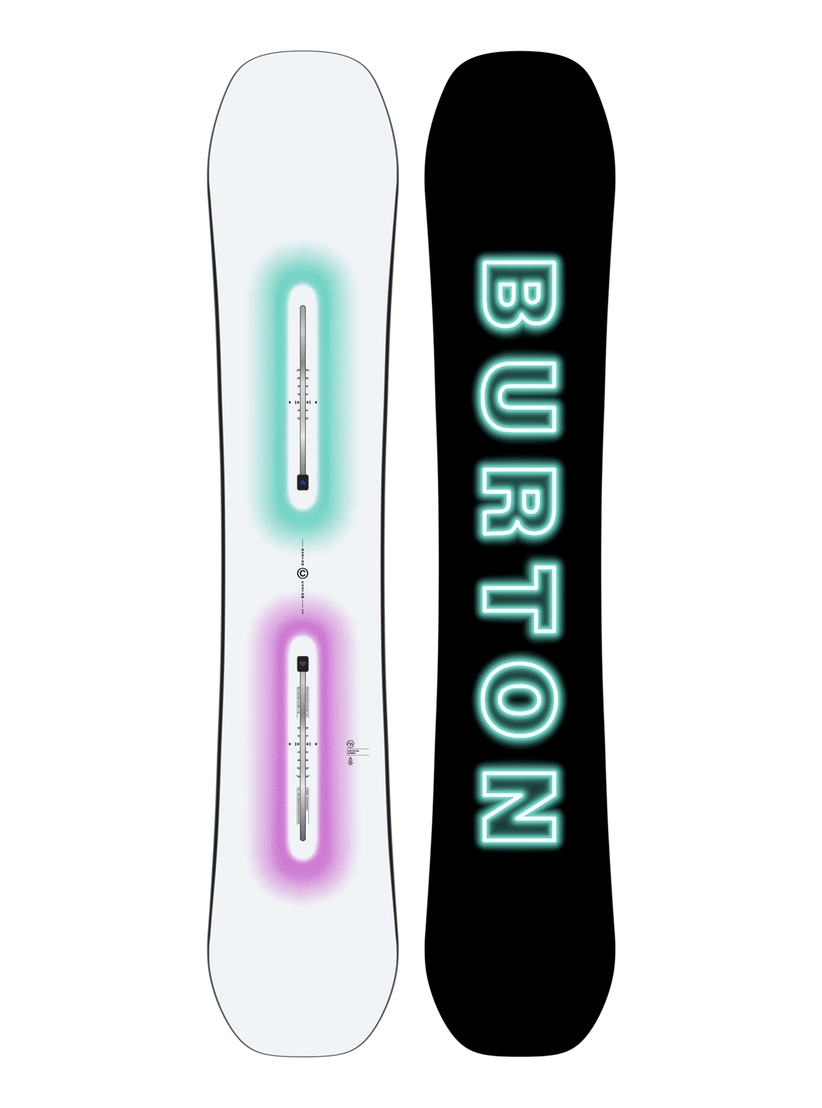 Mens Custom Camber Snowboard White - Image 1