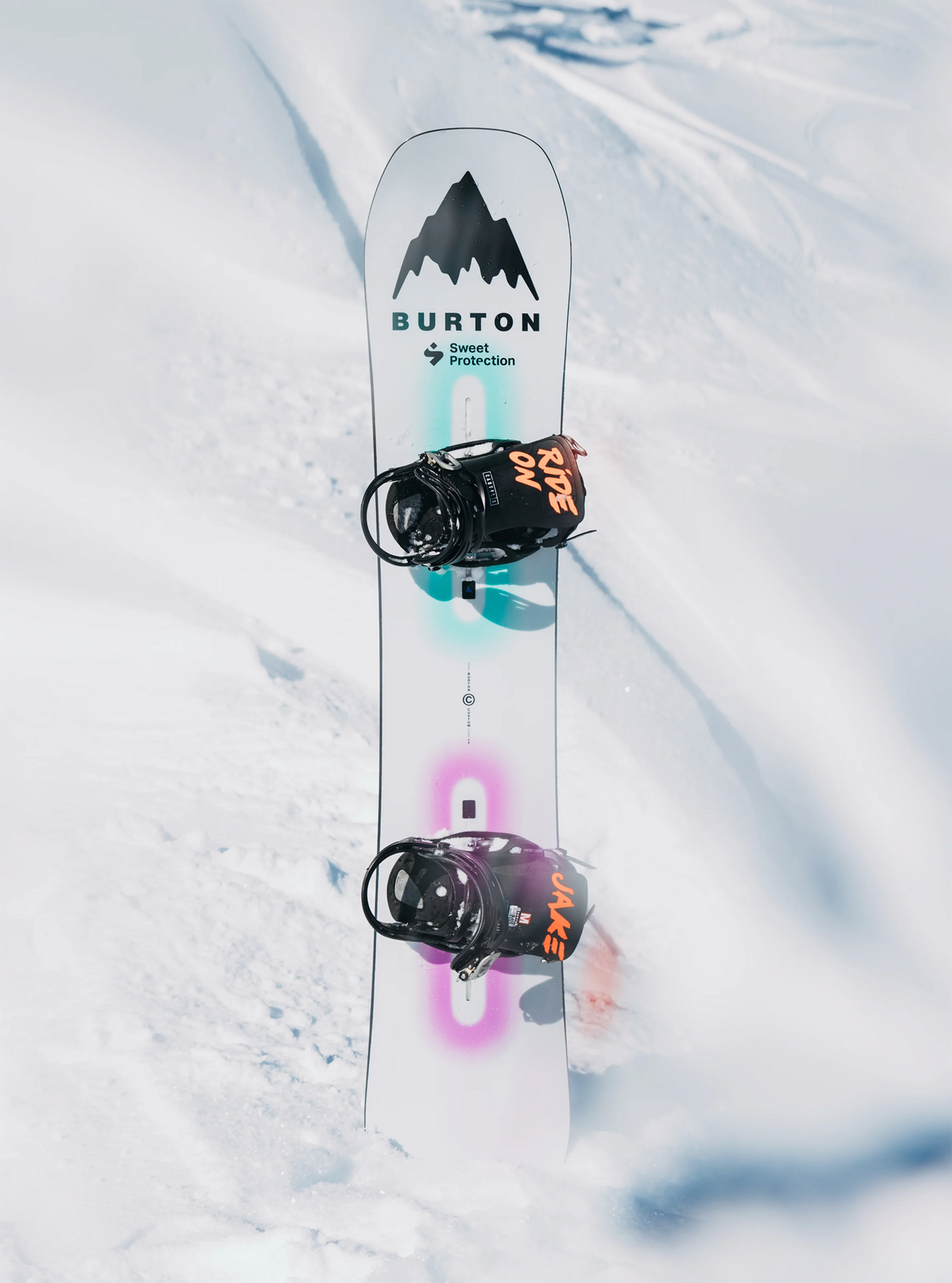 Mens Custom Camber Snowboard White - Image 8