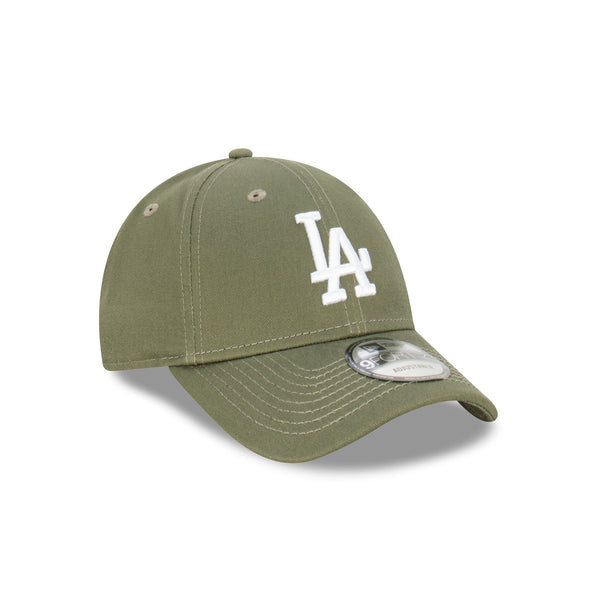 9FORTY Los Angeles Dodgers MLB Essentials Olive White Adjustable Cap