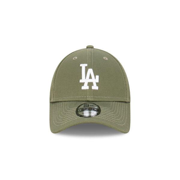 9FORTY Los Angeles Dodgers MLB Essentials Olive White Adjustable Cap
