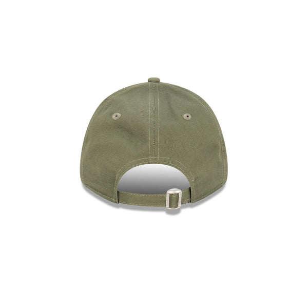 9FORTY Los Angeles Dodgers MLB Essentials Olive White Adjustable Cap
