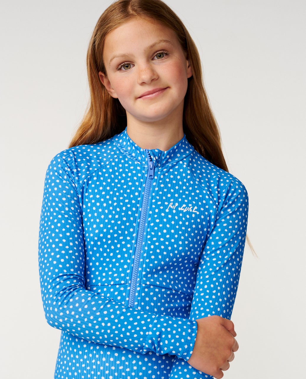 Nova Polka Long Sleeve Surfsuit Bright Blue - Image 6
