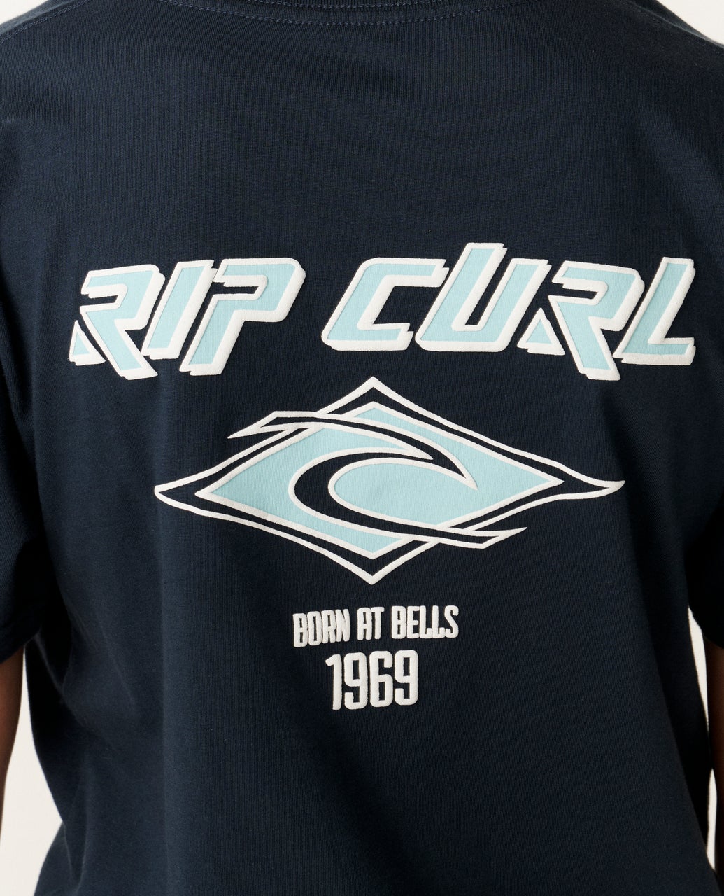 Kids Fade Out Icon Tee Dark Navy - Image 5