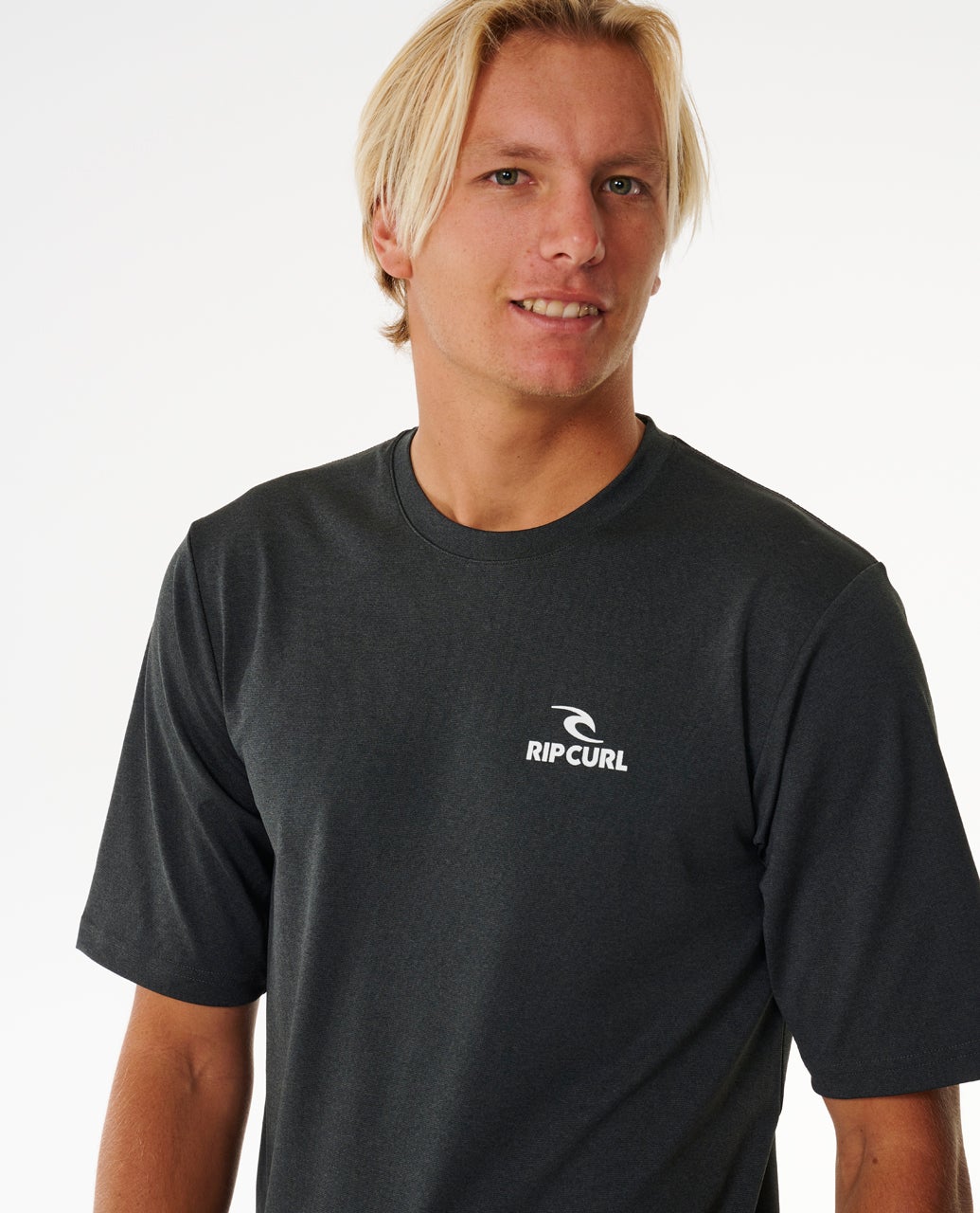 Stack UPF50 Short Sleeve Rash Vest Black Marle - Image 5