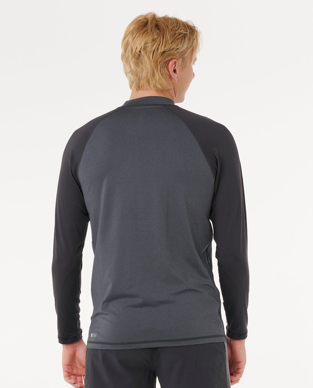 Shock UPF50 Long Sleeve Rash Vest Black Marle - Image 3