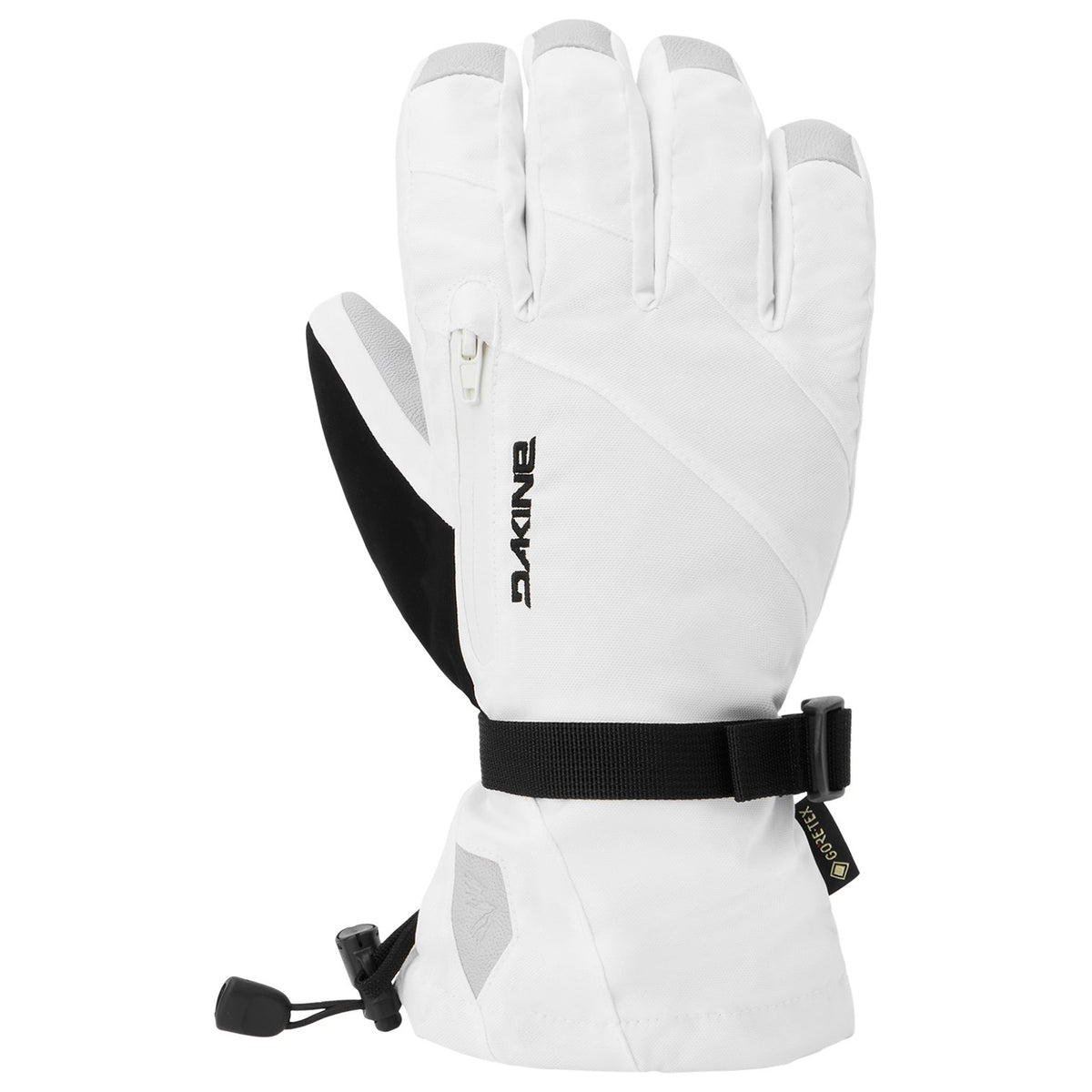 Womens Leather Sequoia 2.0 Dlx Gore-Tex Snowboard Gloves White - Image 1