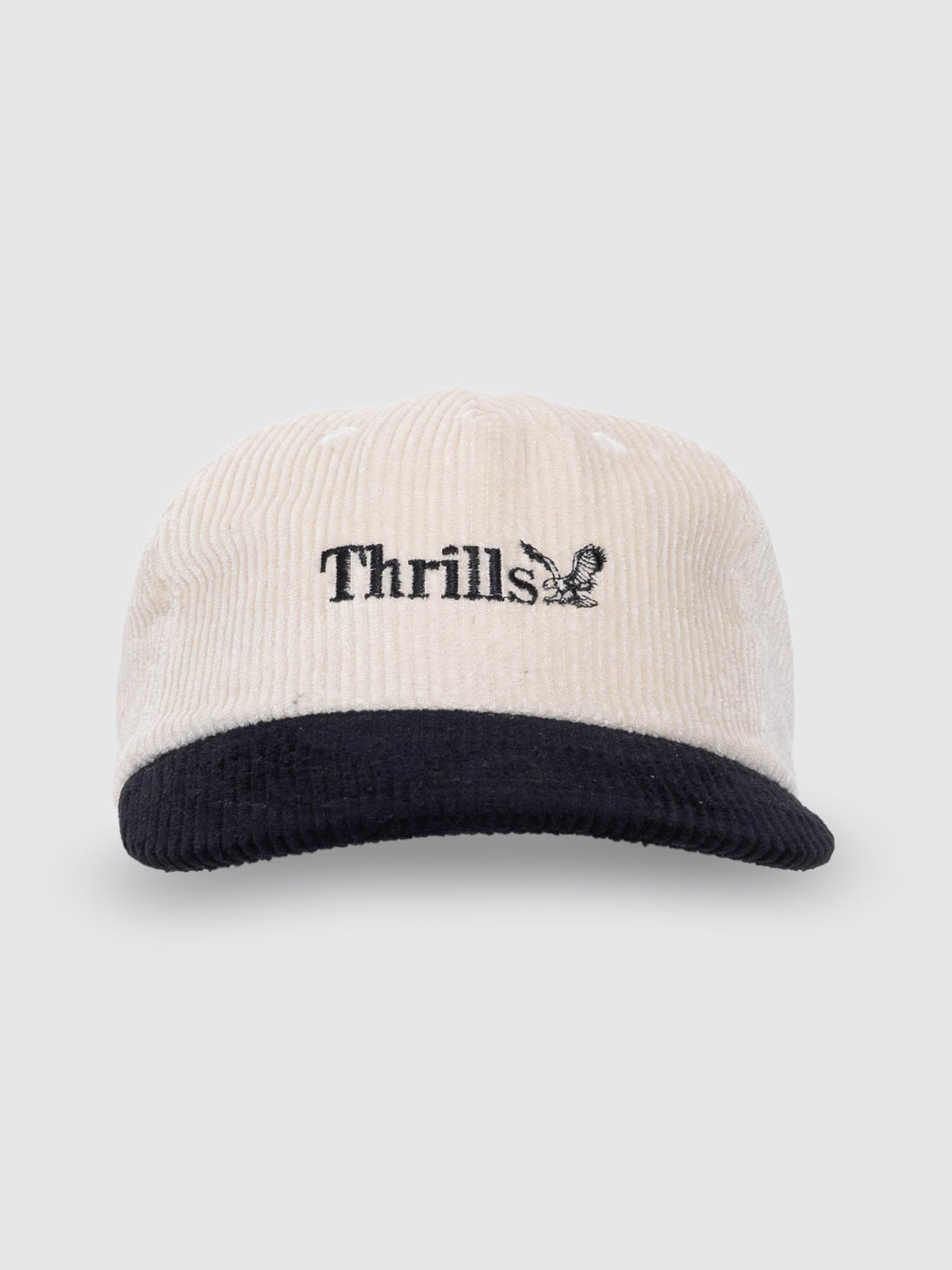 Thrills Union 5 Panel Cap - Birch - Black - Image 1