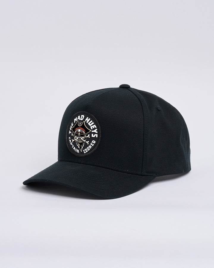 STUMBLING CAPTAIN COOKED | TWILL SNAPBACK - BLACK - Image 1