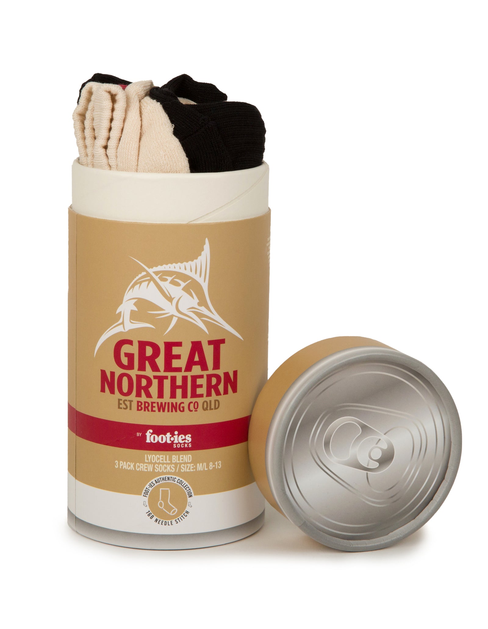 Great Northern Sneaker Sock 3 Pack Gift Can - Image 1